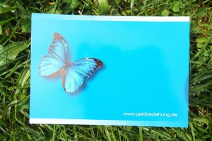 blauer Schmetterling Süddeutsche Karte 