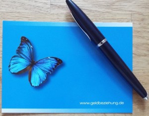 blauer Schmetterling süddeutsche   Geldbeziehung